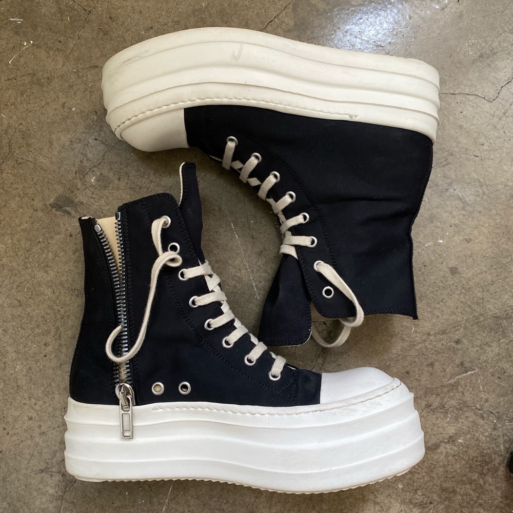 Rick Owens DRKSHDW double bumper platform sneakers